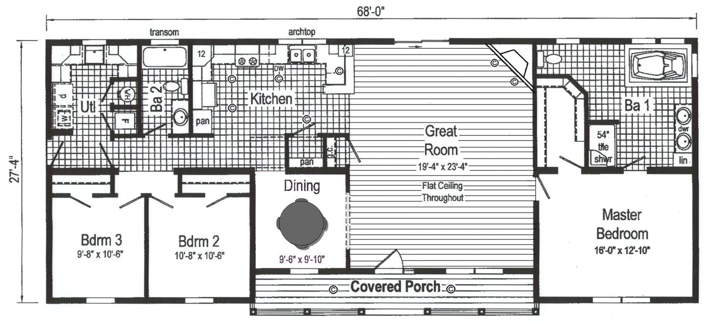 Modular home 3 bedroom 2 bath