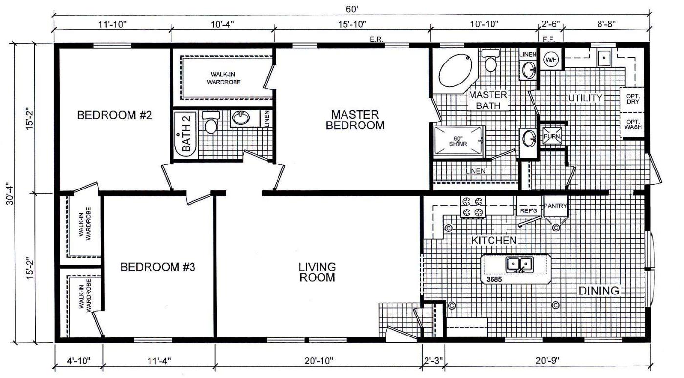 Modular Home - 2 bedroom 3 baths