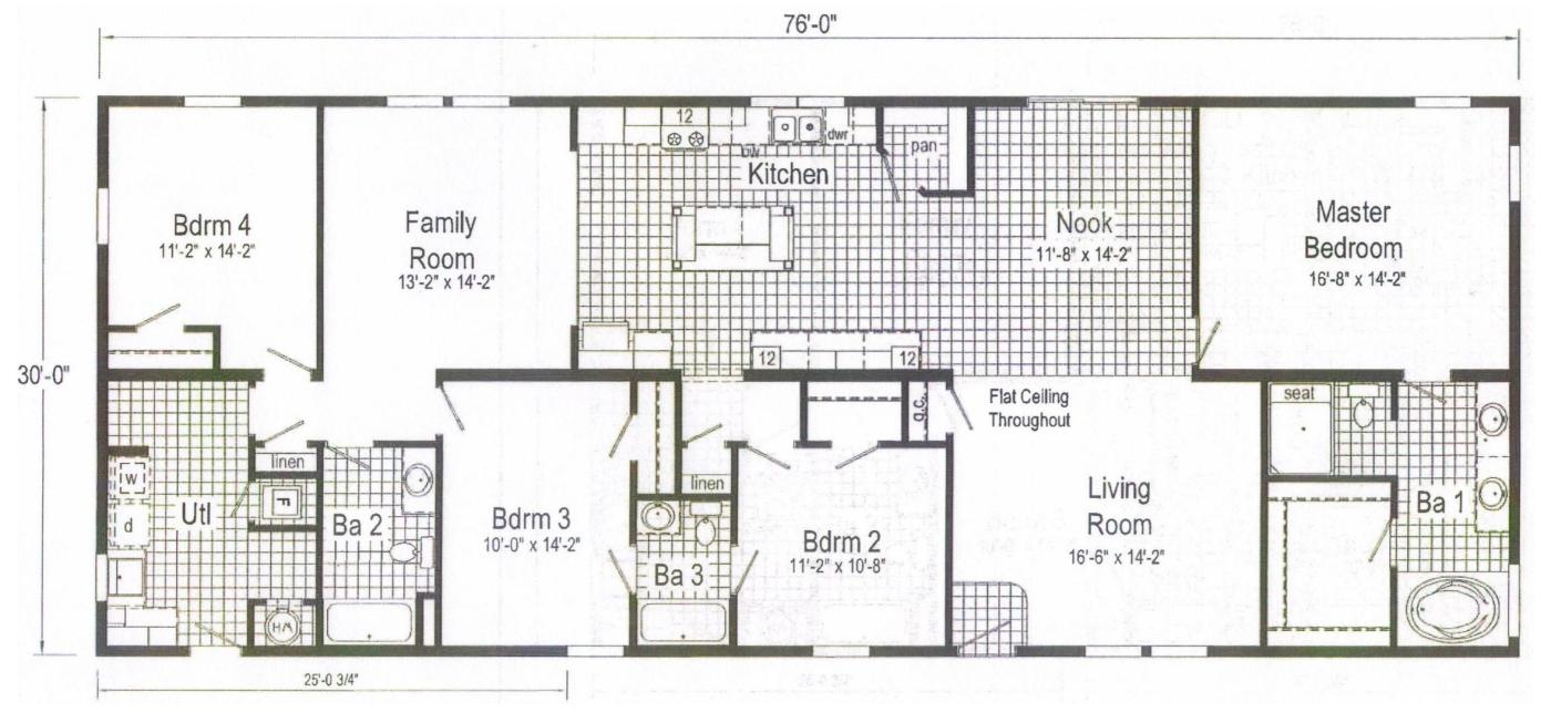 Modular home 4 bedroom 2 bath