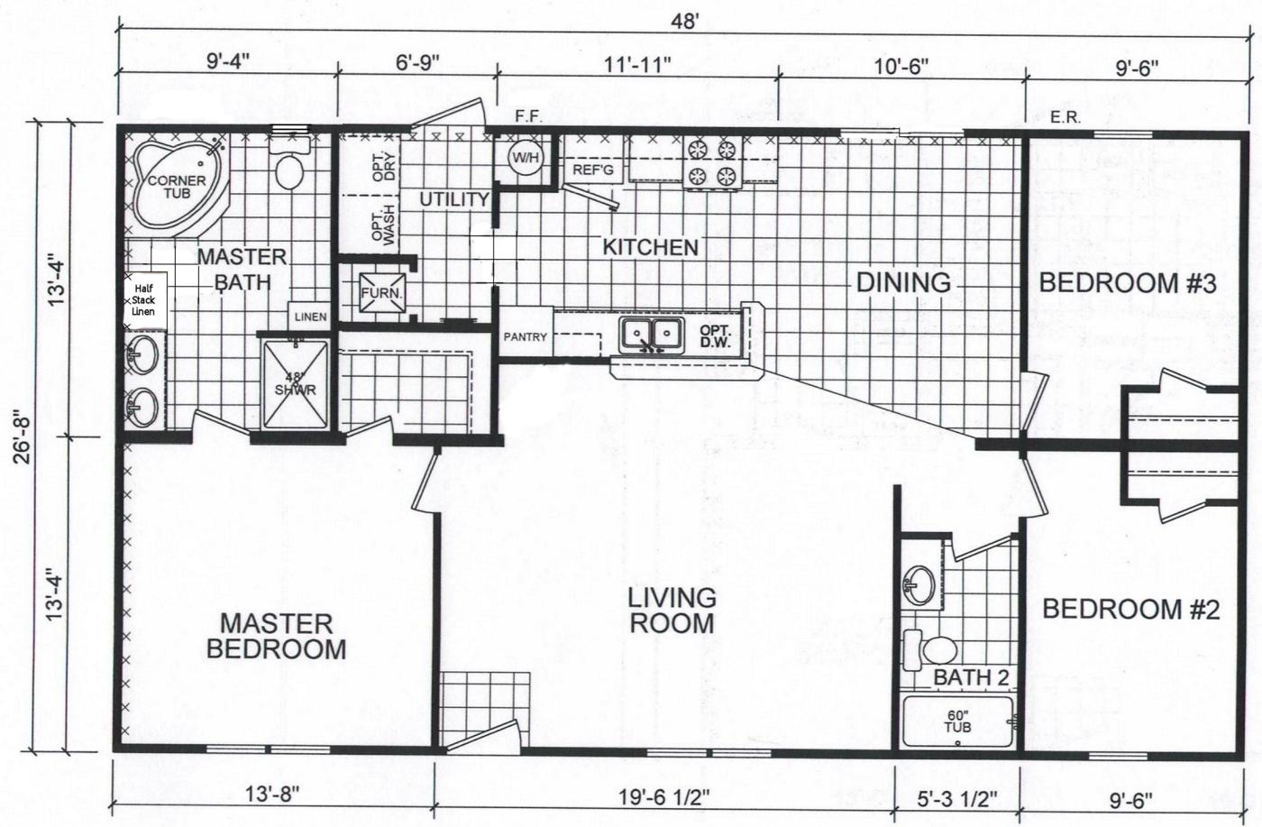 Modular Home 3 bedroom 2 bath