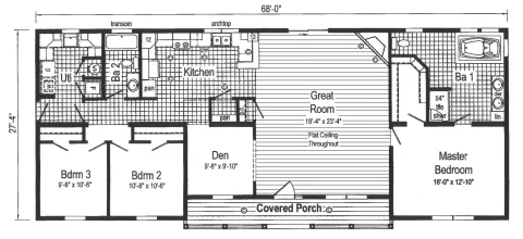 Larimore 3 bedroom 2 both modular home Henderson Home and Land