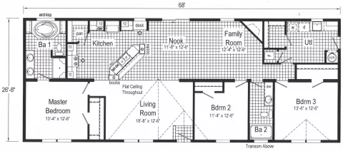 Modular home 3 bedroom 2 bath