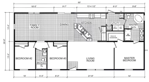 Modular home 3 bedroom 2 bath