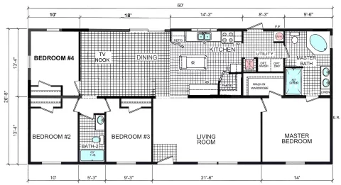 Modular home 4 bedroom 2 bath