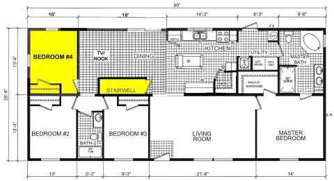 Modular home 4 bedroom 2 bath