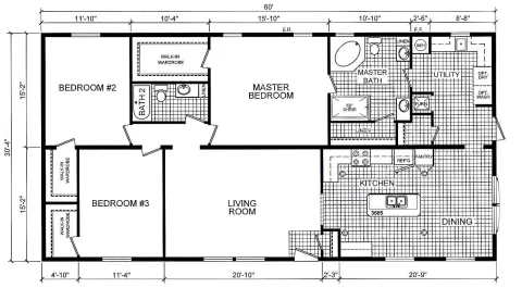 Modular Home - 2 bedroom 3 baths