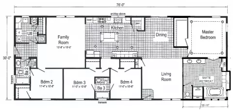 Modular home 4 bedroom 3 bath