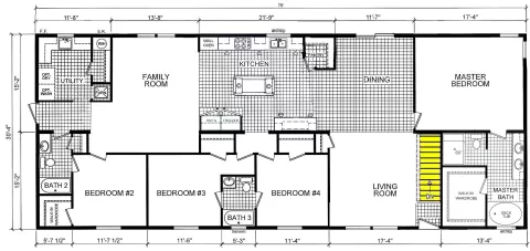 Modular home 4 bedroom 3 bath