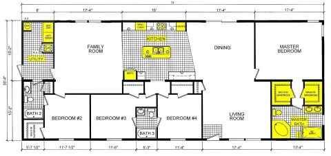 Modular home 4 bedroom 3 bath